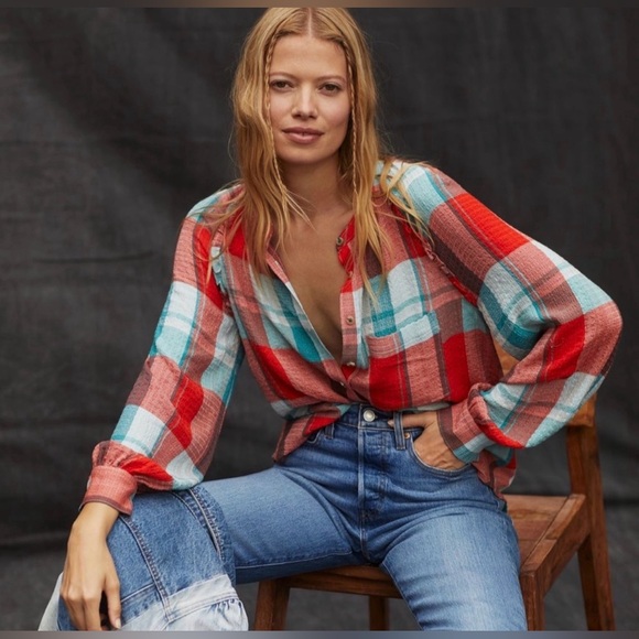 Anthropologie Pilcro Breezy Button Down - Picture 1 of 15